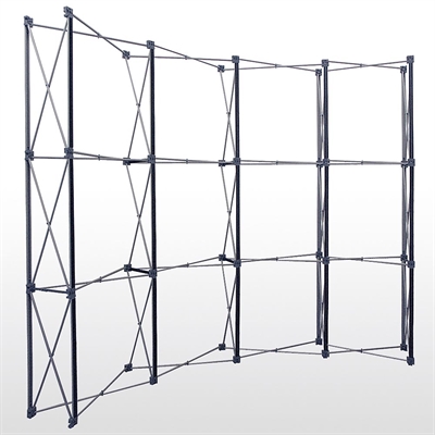 Pop-Up-Wand gebogen – 4 Sektionen 313 x 228 cm